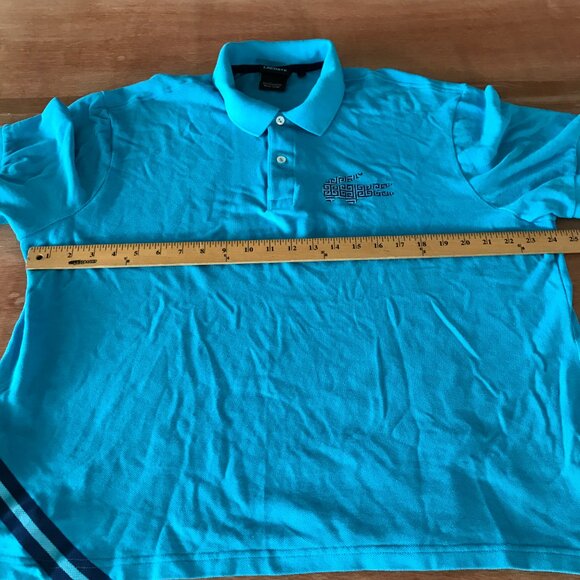 Lacoste Jonathan Adler Performance Polo Shirt Men 8 US 3XL Blue Athleisure Golf - Picture 7 of 12